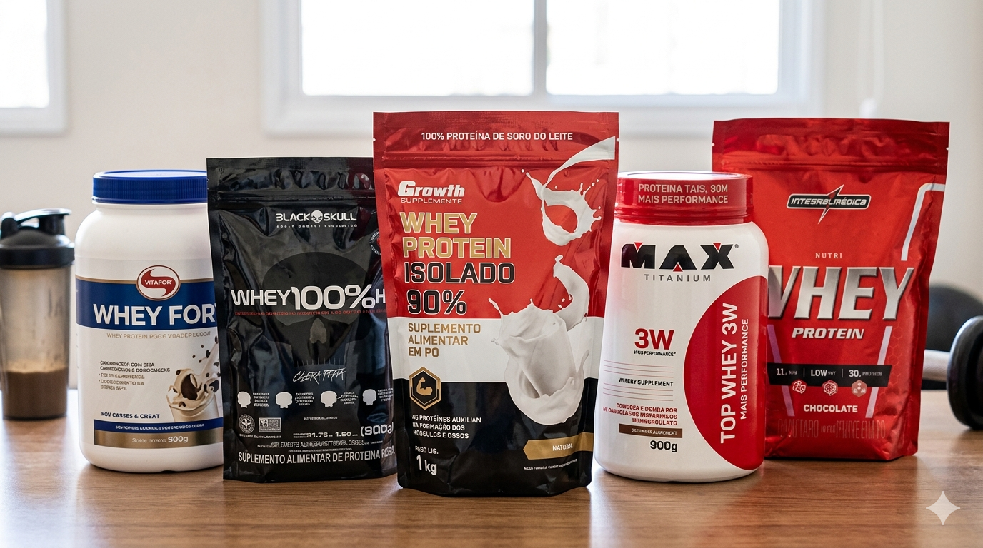 Top 5 Melhores Marcas de Whey Protein: Sabor, Qualidade e Desempenho